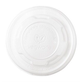 photo 1 couvercles plats compostables vegware 230 ml x1000