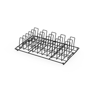photo 1 grille á côtelettes antiadhésive gn 1/1 aisi304 6 pcs