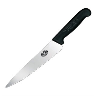 photo 1 couteau de cuisinier denté fibrox victorinox 190mm