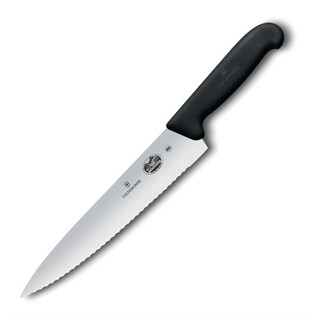 photo 2 couteau de cuisinier denté fibrox victorinox 255mm