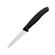 Photo 1 matériel référence CX746: Couteau doffice denté pointu victorinox 8cm noir