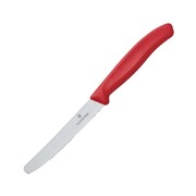 Photo 1 matériel référence CX751: Couteau à tomate denté victorinox 11cm rouge