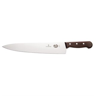 photo 2 ensemble couteaux manche en bois de rose, couteau de cuisinier 250mm et étui victorinox