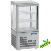 Vitrine de table ventilée, 4 faces vitrées, 3 niveaux grey