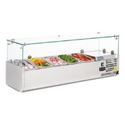Vitrine à ingrédients réfrigérée Polar Série G 5x GN1/4