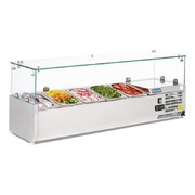 Vitrine à ingrédients réfrigérée Polar Série G 5x GN1/4