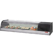 Vitrine réfrigérée pour sushi, double fond perforé inclus