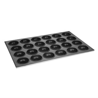 photo 1 plaque aluminium antiadhésive de 24 moules à muffins vogue