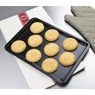 photo 5 plaque à pâtisserie antiadhésive en acier carbone vogue 370 x 257mm