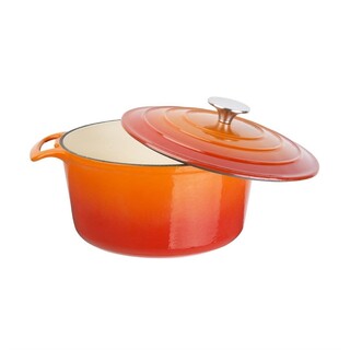 photo 3 grande cocotte ronde orange vogue