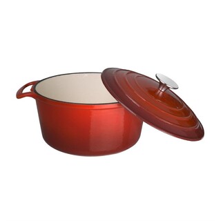 photo 3 grande cocotte ronde rouge vogue