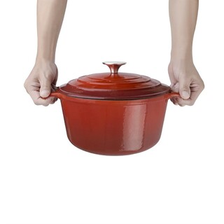 photo 5 grande cocotte ronde rouge vogue