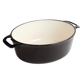 photo 2 grande cocotte ovale noire vogue 6l