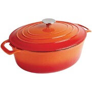 Photo 1 matériel référence GH311: Cocotte ovale Vogue orange 5L