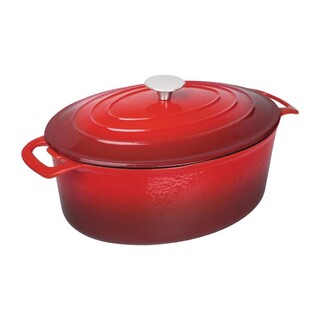 photo 1 grande cocotte ovale rouge vogue 6l