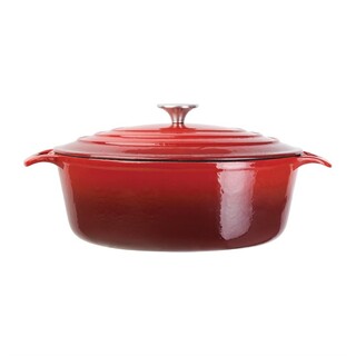 photo 4 grande cocotte ovale rouge vogue 6l