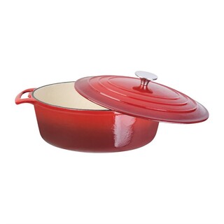 photo 6 grande cocotte ovale rouge vogue 6l