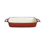 Photo 1 matériel référence GH320: Plat en fonte rectangulaire Vogue rouge 2,8L