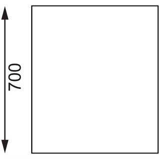 photo 5 table en acier inoxydable sans rebord vogue 600 x 700mm