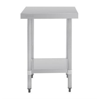 photo 6 table en acier inoxydable sans rebord vogue 600 x 700mm