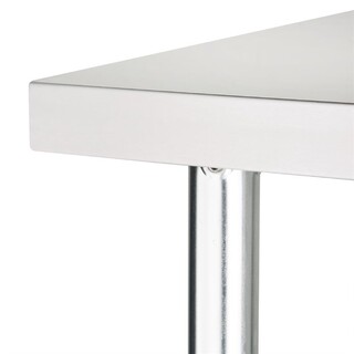 photo 5 table en acier inoxydable sans rebord vogue 900 x 700mm