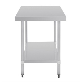 photo 8 table en acier inoxydable sans rebord vogue 1200 x 700mm