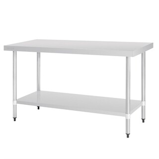 photo 1 table en acier inoxydable sans rebord vogue 1500 x 700mm