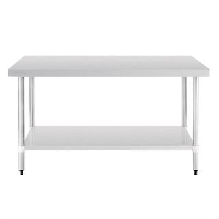 photo 6 table en acier inoxydable sans rebord vogue 1500 x 700mm