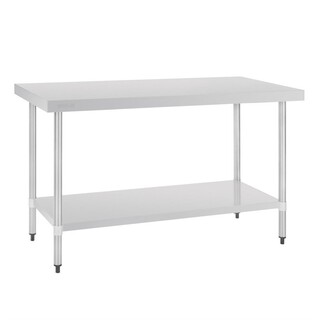 photo 7 table en acier inoxydable sans rebord vogue 1500 x 700mm