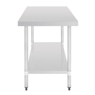 photo 8 table en acier inoxydable sans rebord vogue 1500 x 700mm