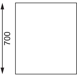 photo 4 table en acier inoxydable avec rebord vogue 600 x 700mm