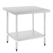Photo 1 matériel référence GJ507: Table en acier inoxydable avec rebord Vogue 1200 x 700mm