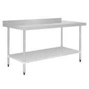 Photo 1 matériel référence GJ509: Table en acier inoxydable avec rebord Vogue 1800 x 700mm