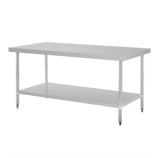 photo 1 table inox centrale vogue 1800mm