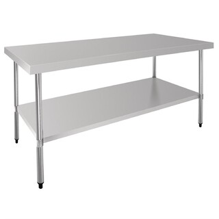 photo 2 table inox centrale vogue 1800mm