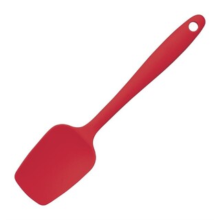 photo 1 mini spatule et cuillère rouge en silicone 200mm
