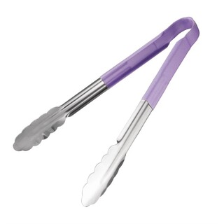 photo 1 pince de service code couleur hygiplas 300mm violette