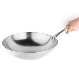 photo 2 wok conique en acier doux vogue 35,6cm