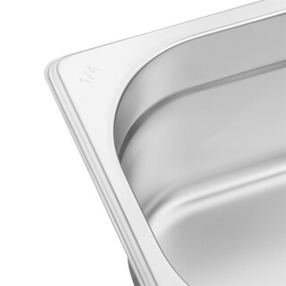 photo 7 bac gastronorme inox gn 1/4 100mm vogue