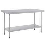 Photo 1 matériel référence T377: Table de préparation sans rebord en acier inoxydable Vogue 1500 x 600mm