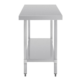 photo 5 table de préparation sans rebord en acier inoxydable vogue 1500 x 600mm
