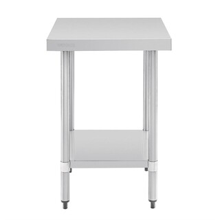 photo 3 table de préparation sans rebord en acier inoxydable vogue 600 x 600mm