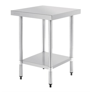 photo 4 table de préparation sans rebord en acier inoxydable vogue 600 x 600mm