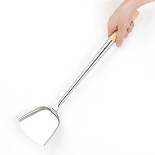photo 2 spatule wok en acier inoxydable vogue