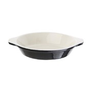 Photo 1 matériel référence U562: Plat à gratin rond noir Vogue 750ml