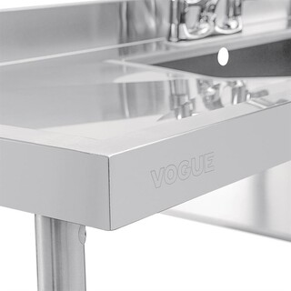 photo 5 evier en acier inoxydable vogue - 2400 x 600mm