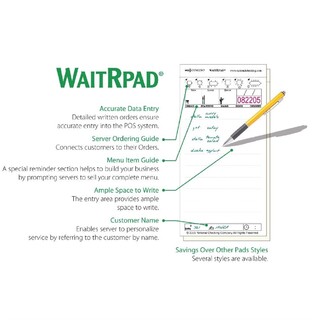 photo 4 carnets de commande autocopiants sans carbone waitrpads lot de 10