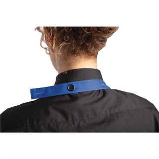 photo 3 tablier serveur col en v whites bleu