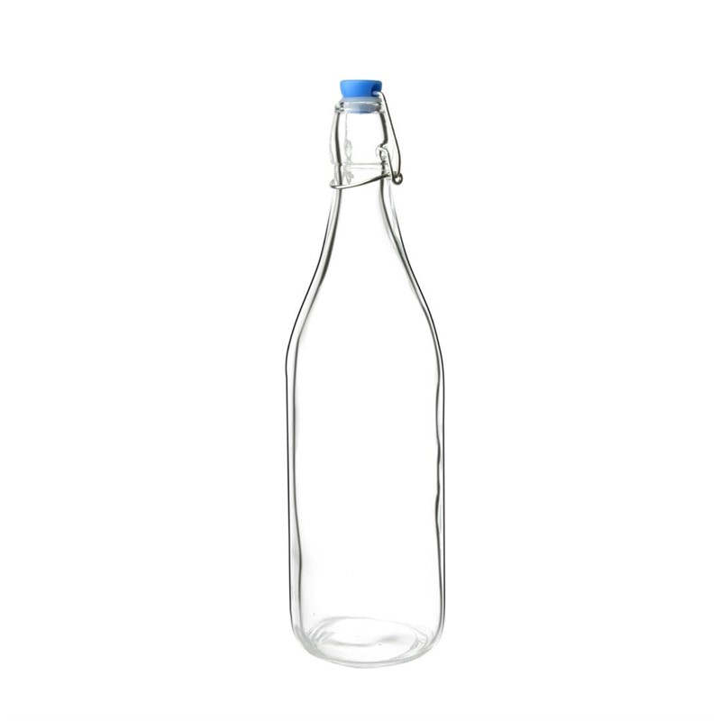 Photo matériel référence GG930 : Bouteille d'eau en verre Olympia 1L - Lot de 6